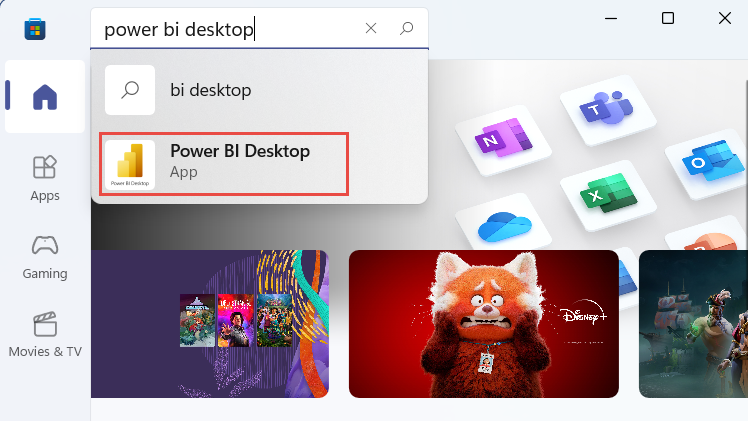 Power BI Desktop apps in Microsoft store
