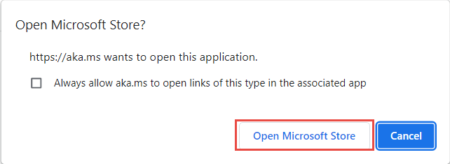 Open Microsoft Store from to download powerbi desktop app